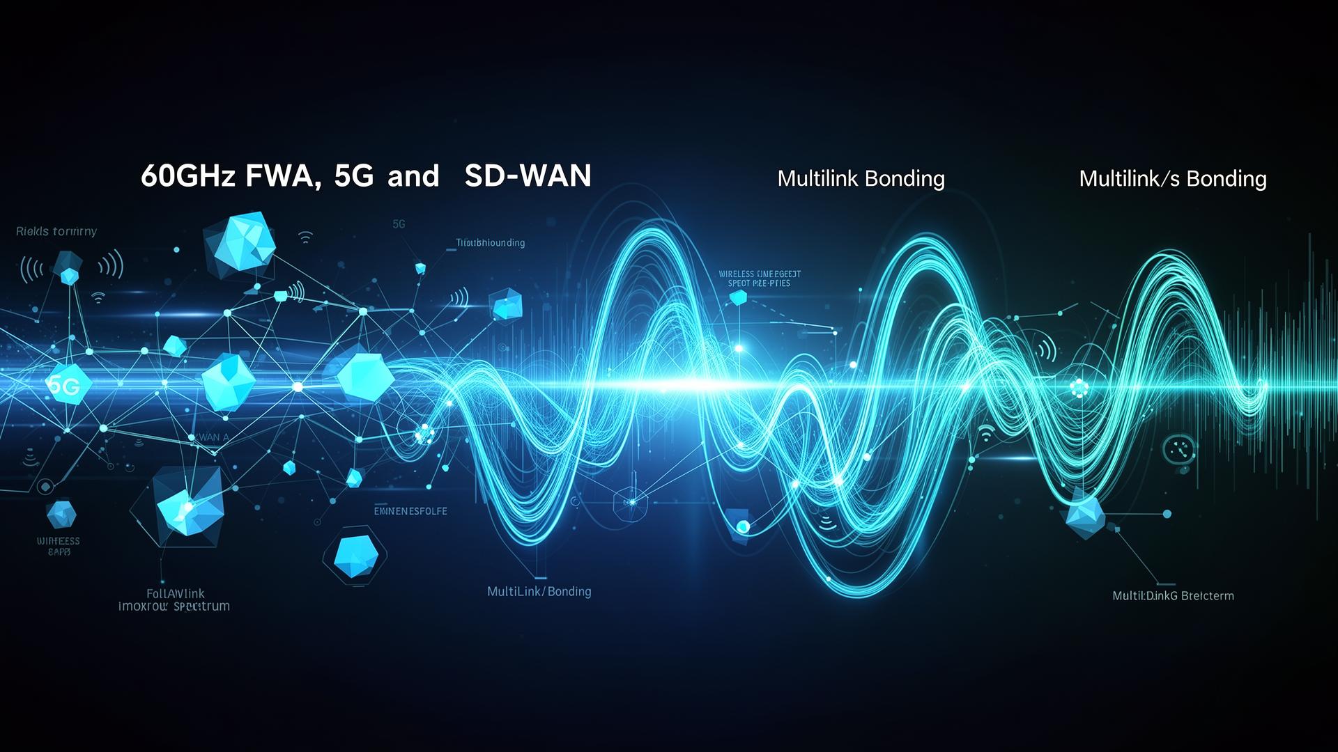 60GHz FWA, 5G, SD-WAN and multilink bonding technology